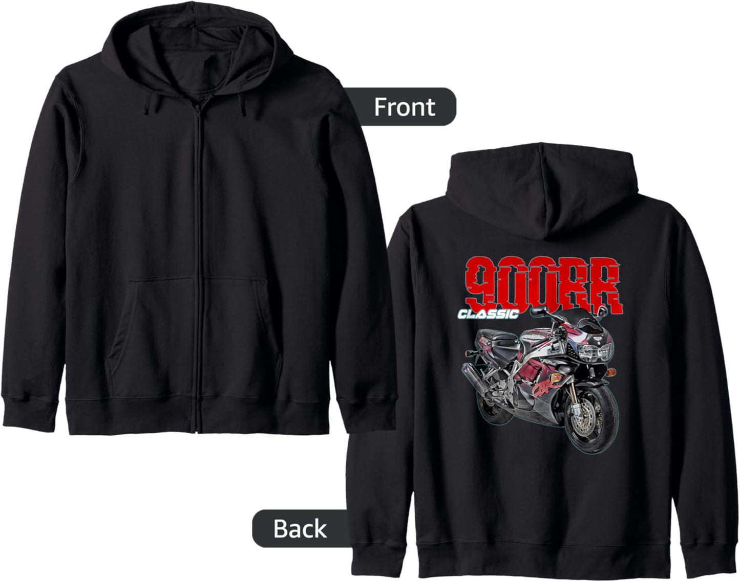 CBR,900RR,900cc,CBR900,Motorcycle,Motorbike,Biker,Sportsbike Zip Hoodie