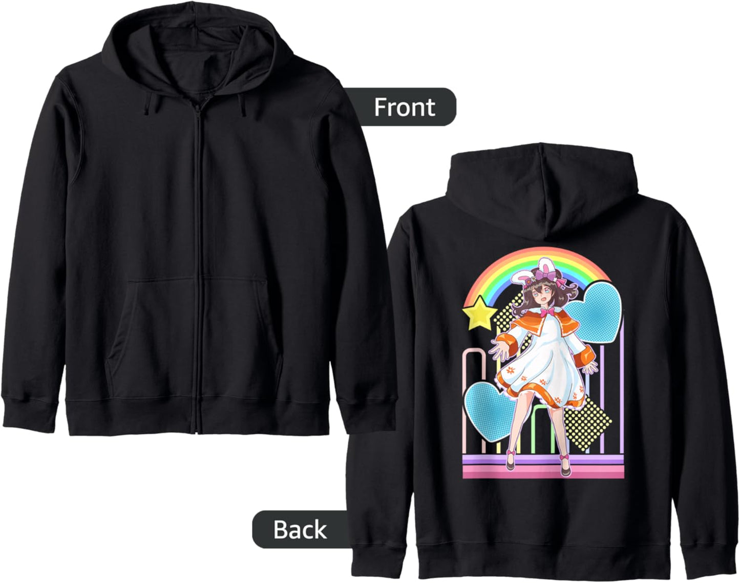 Lolita Fashion-Themed Bunny Girl Anime Design Hoodie