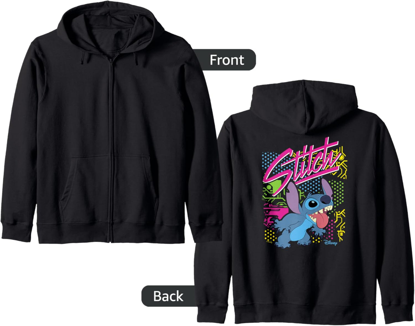Lilo And Stitch - Retro Stitch Zip Hoodie