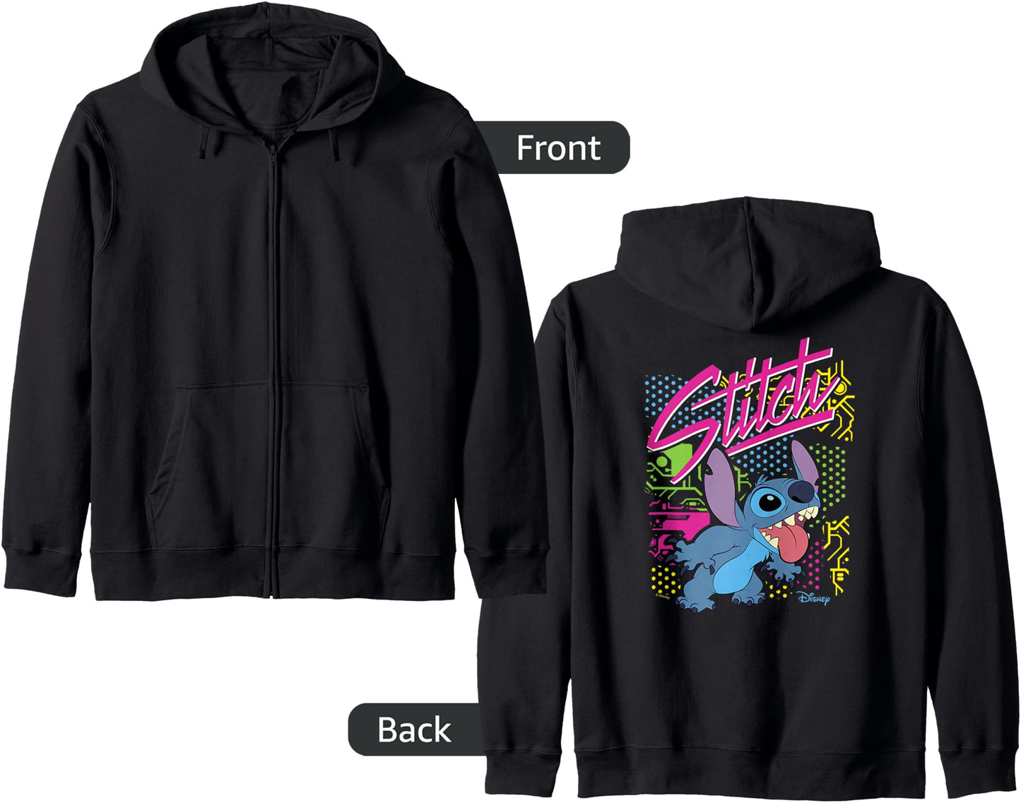 Lilo And Stitch - Retro Stitch Zip Hoodie