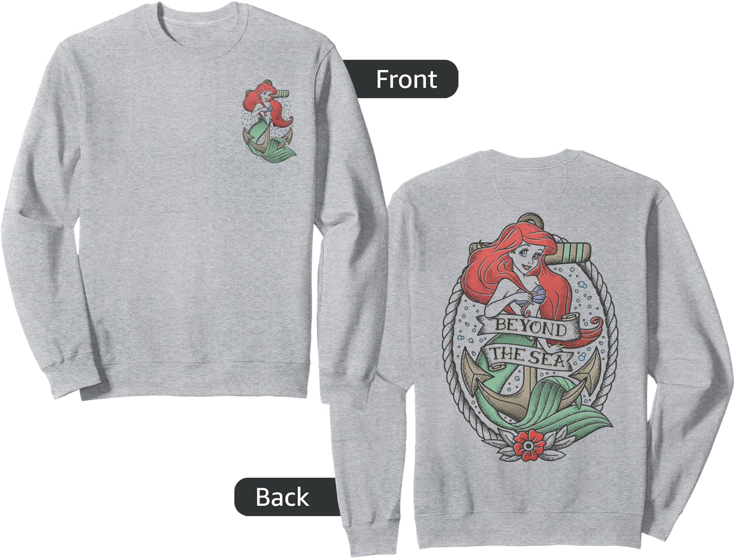 Disney The Little Mermaid Ariel Beyond The Sea Badge Sweatshirt