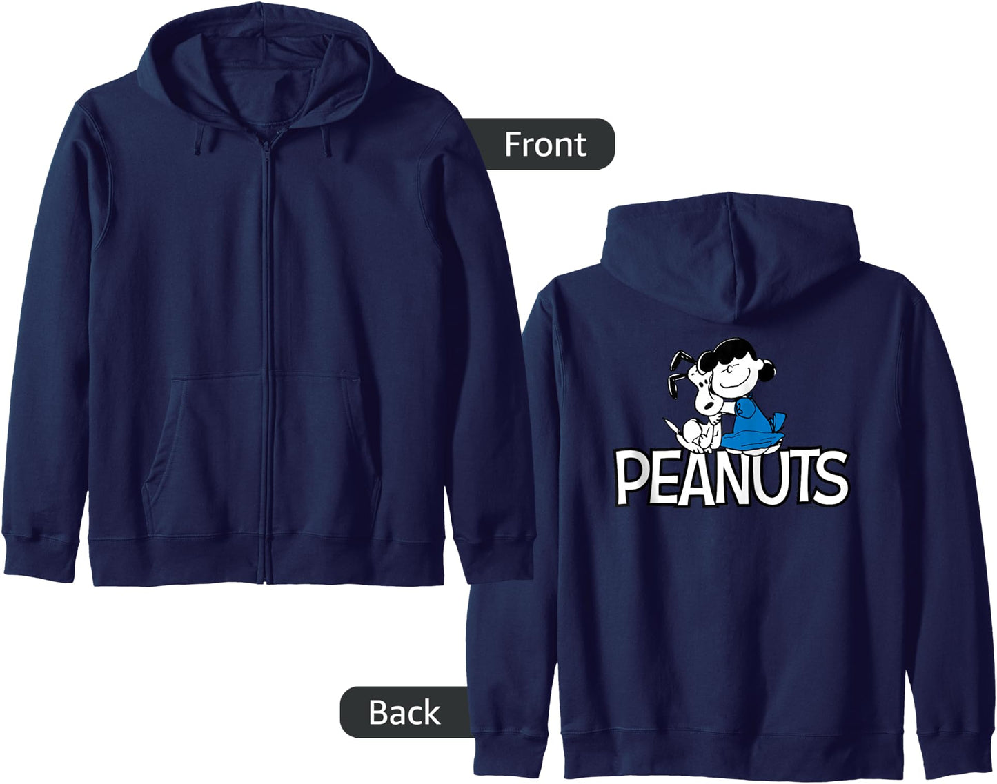 Peanuts - Snoopy & Lucy Zip Hoodie