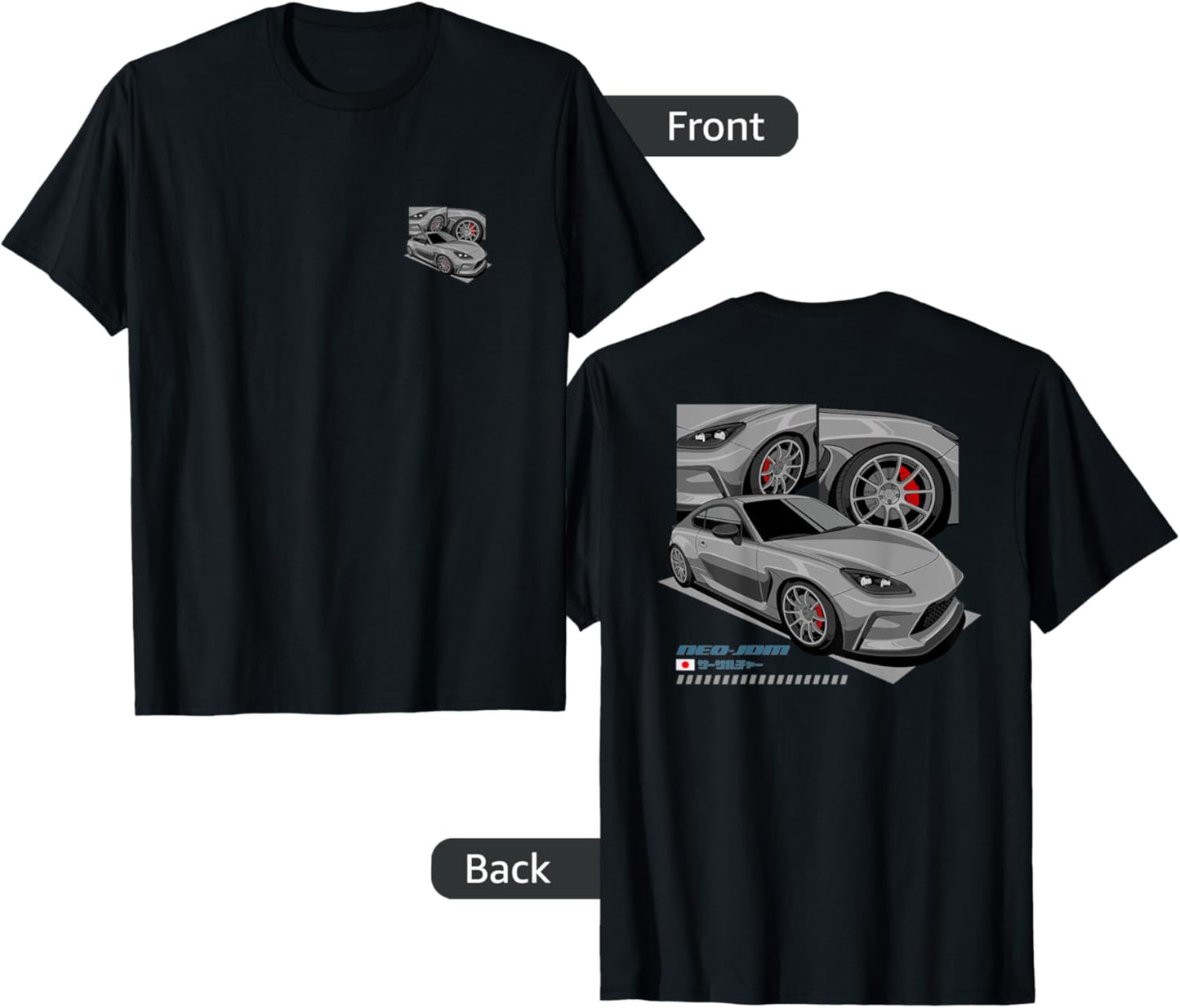 Neo-JDM Gray 86 Car 2-Side Graphic