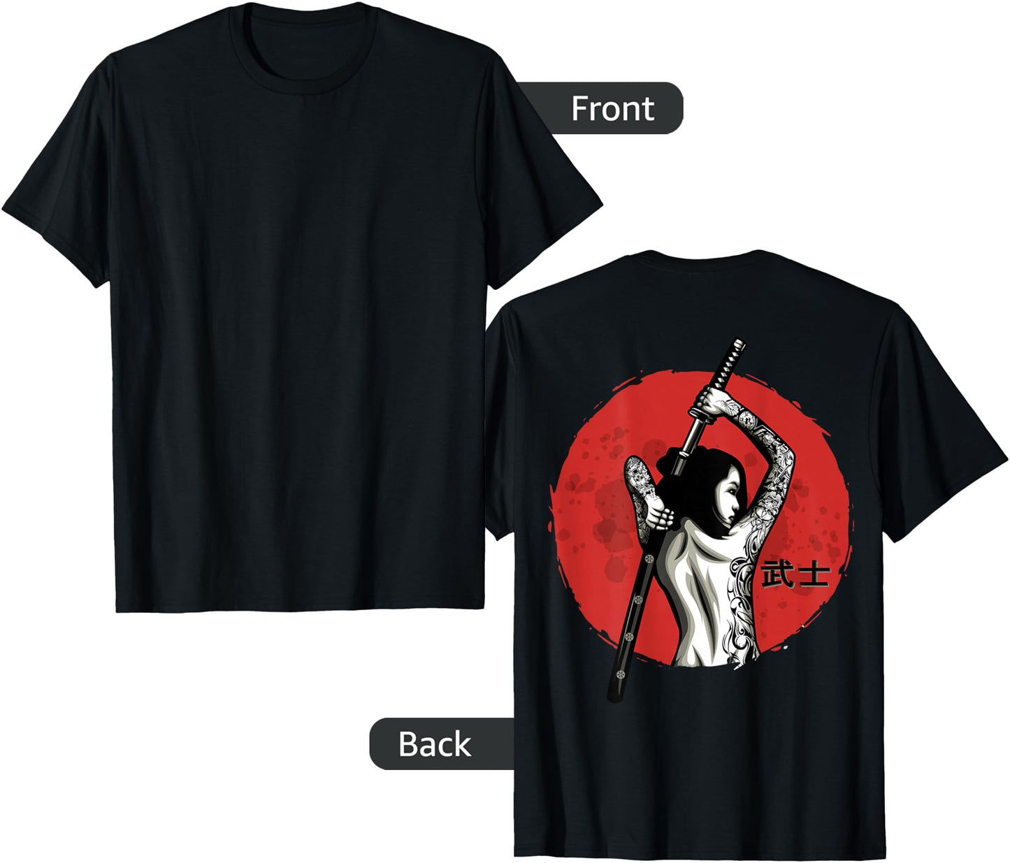 Japanese Warrior - Sexy Samurai - Female Samurai (on back)
