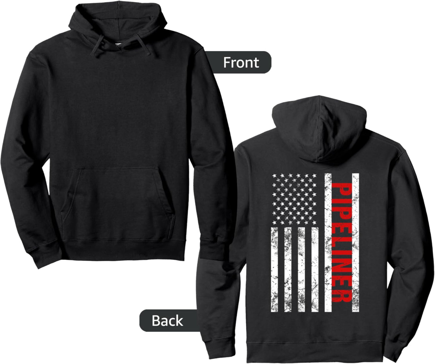 American Flag Pipeliner Pullover Hoodie