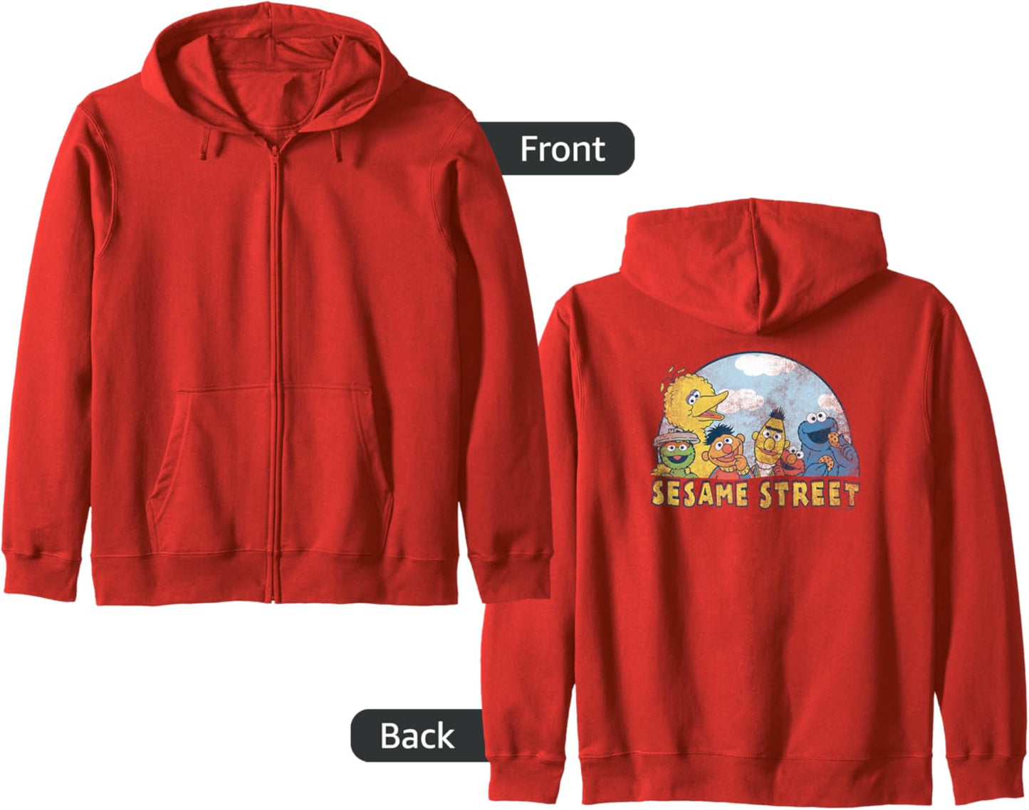 Sesame Street Sesame Group Zip Hoodie