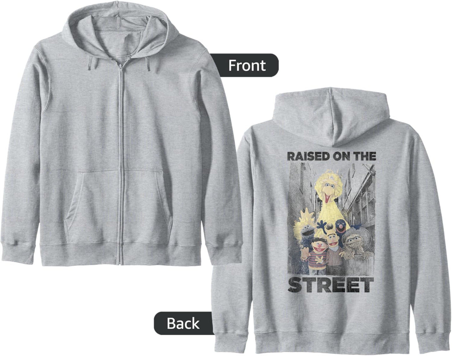 Sesame Street Raised On The Streets Zip Hoodie