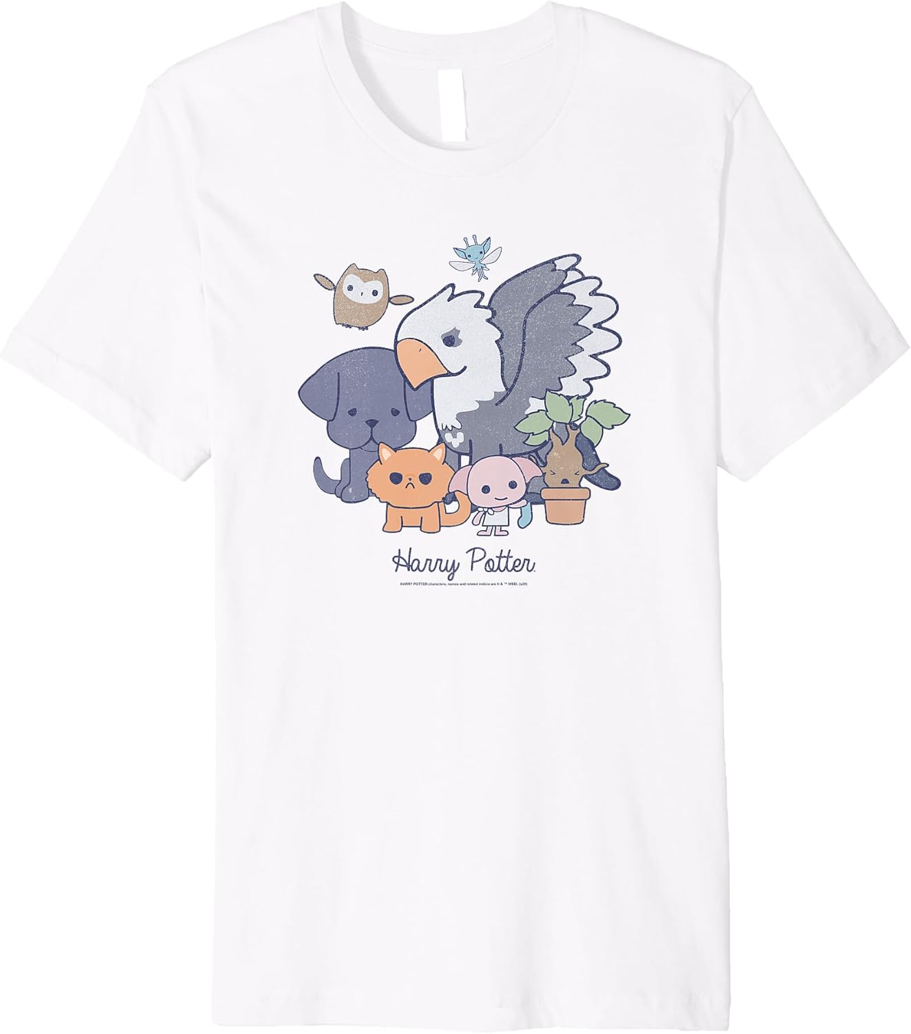Harry Potter Magical Creatures Chibi Premium T-Shirt