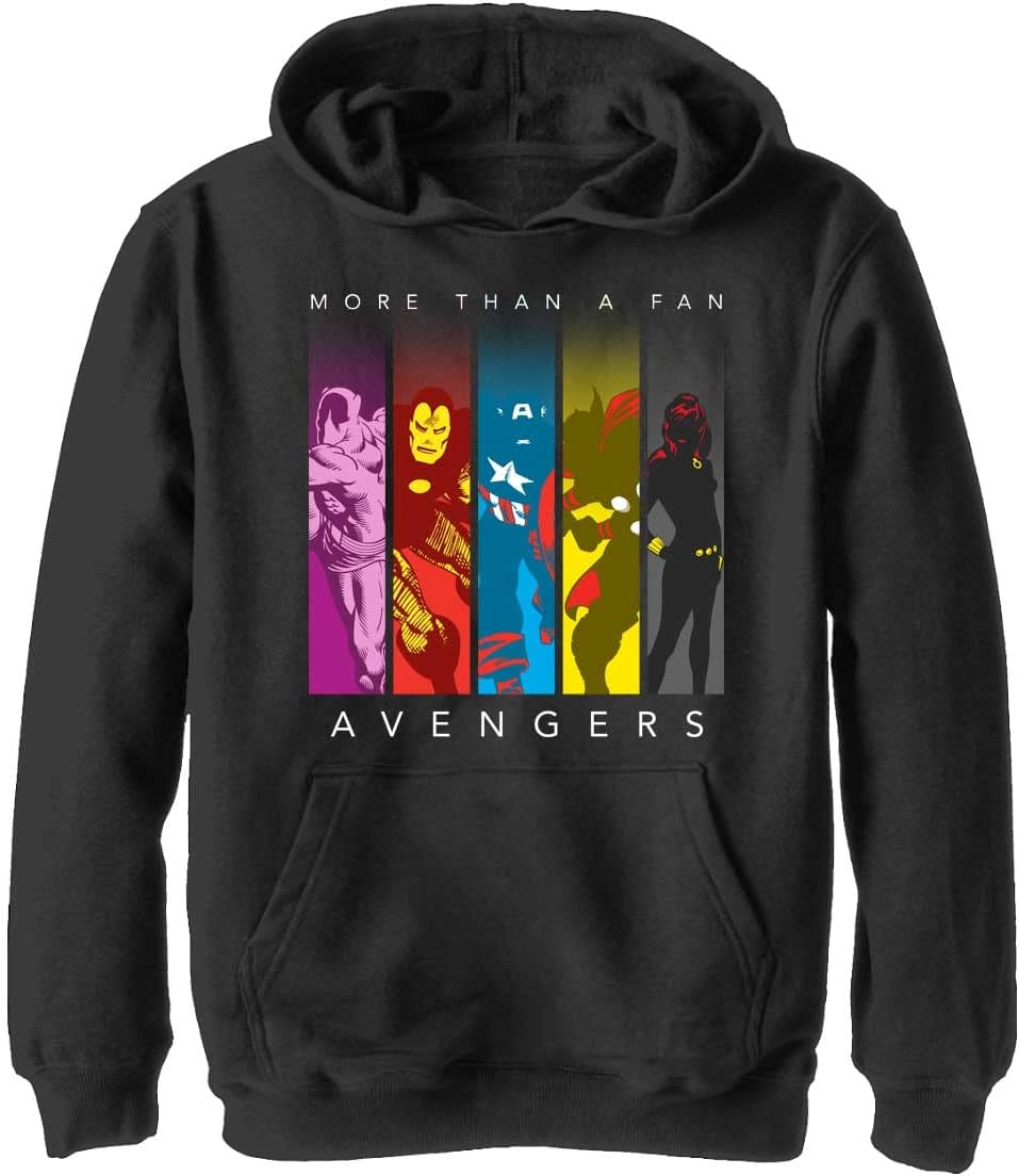 Marvel' Solid Black Hoodie