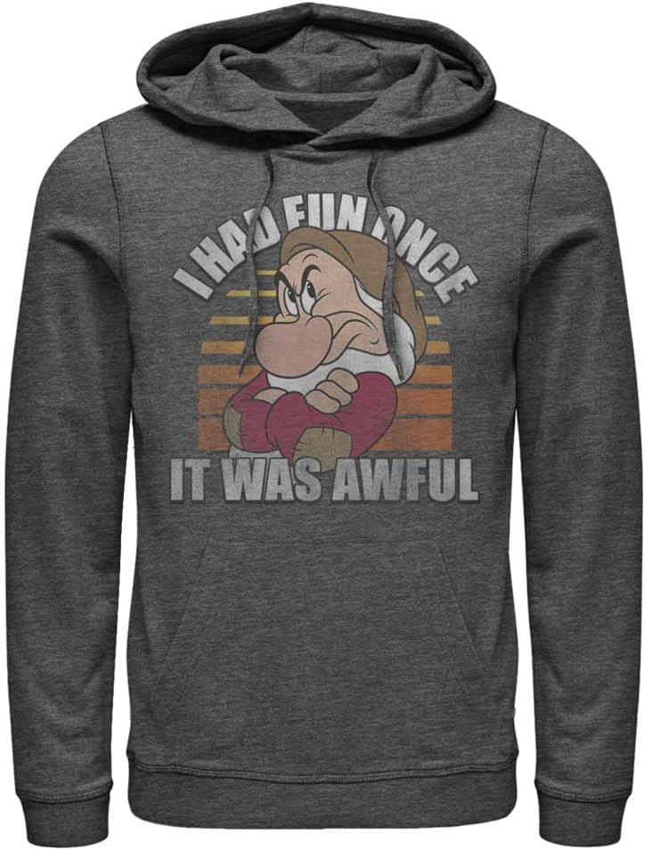 Disney Princess No Fun Mens Pullover Hoodie
