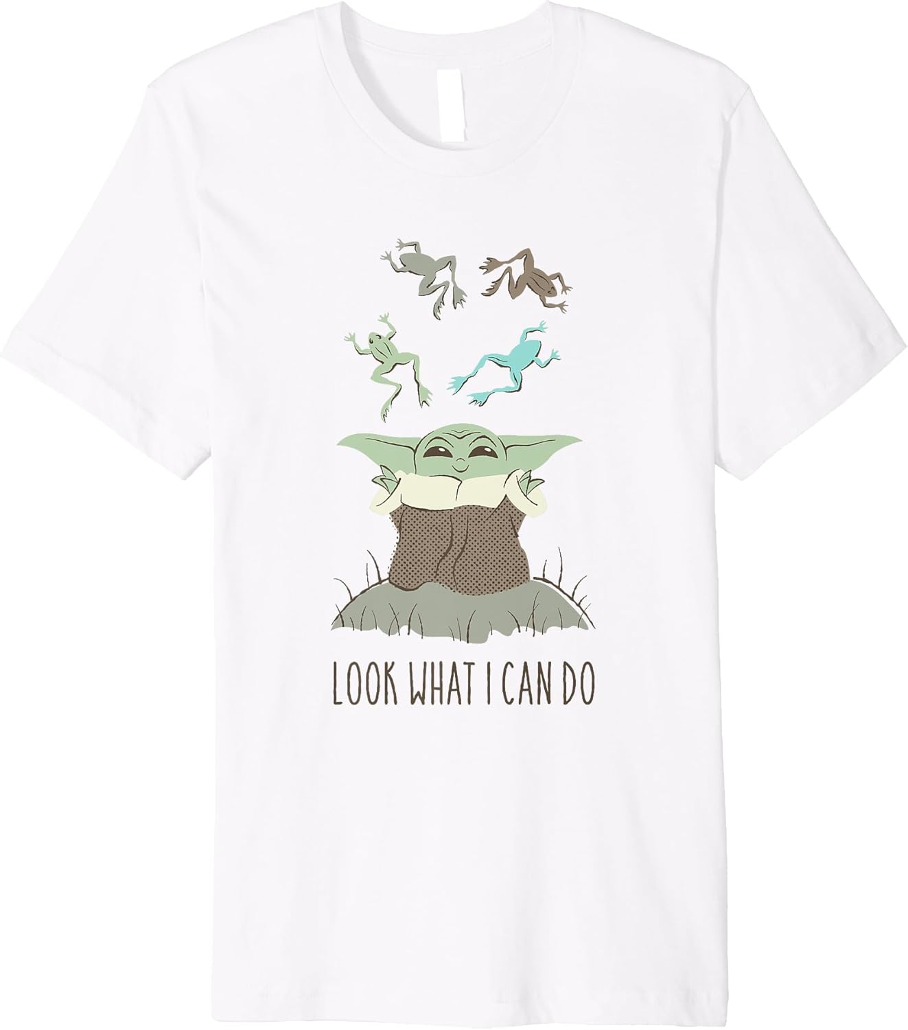 Star Wars The Mandalorian Look What I Can Do Chibi Disney+ Premium T-Shirt