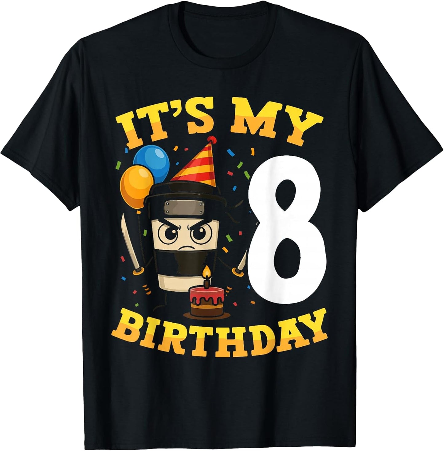 Italian Brainrot It's My Birthday 8 Age 8th Kids Boys Girls