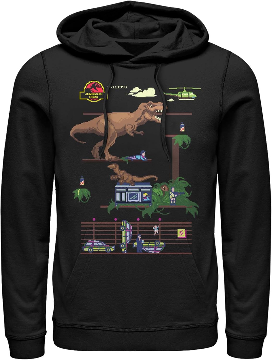 Fifth Sun Jurassic Park Classic Bit Mens Pullover Hoodie