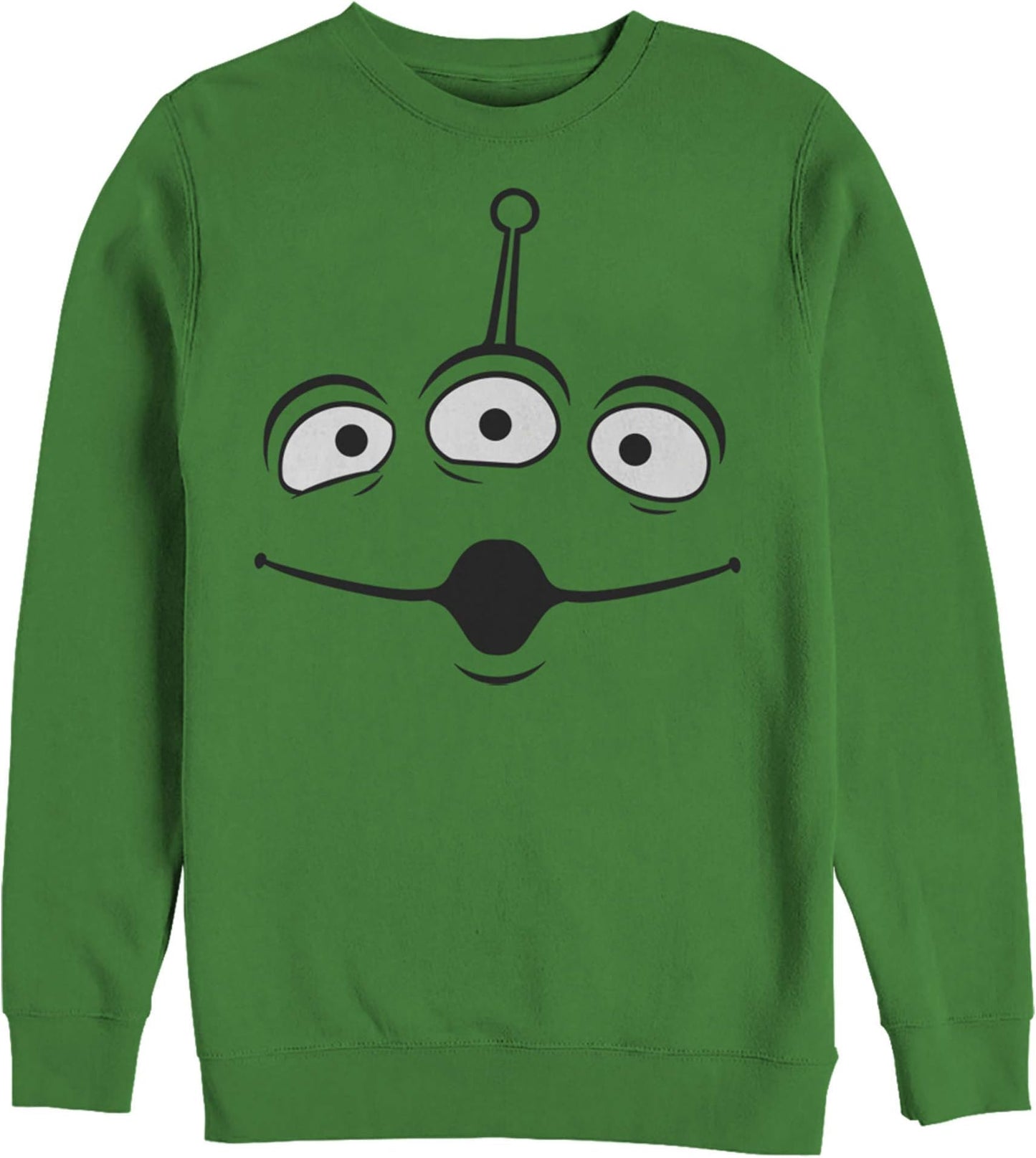 Fifth Sun Men's Pixar Toy Story Alien Face Pullover Crew Fleece