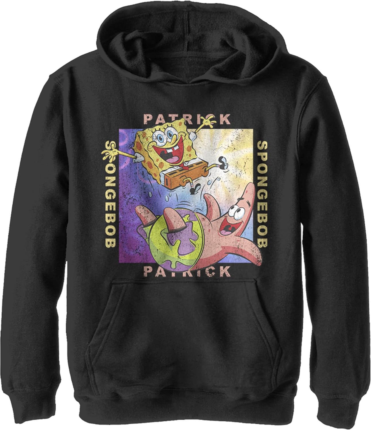 Nickelodeon Kids Squarepants Spongebob and Patrick Youth Pullover Hoodie