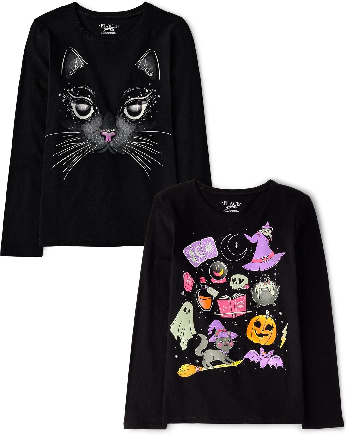 The Children's Place Unisex-Child All Holidays,Birthdays Long Sleeve Graphic T-Shirts,2 Pack
