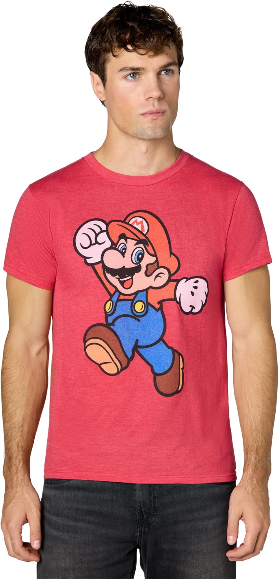 Nintendo Mens Super Mario Jump Pose T-shirtT-Shirt