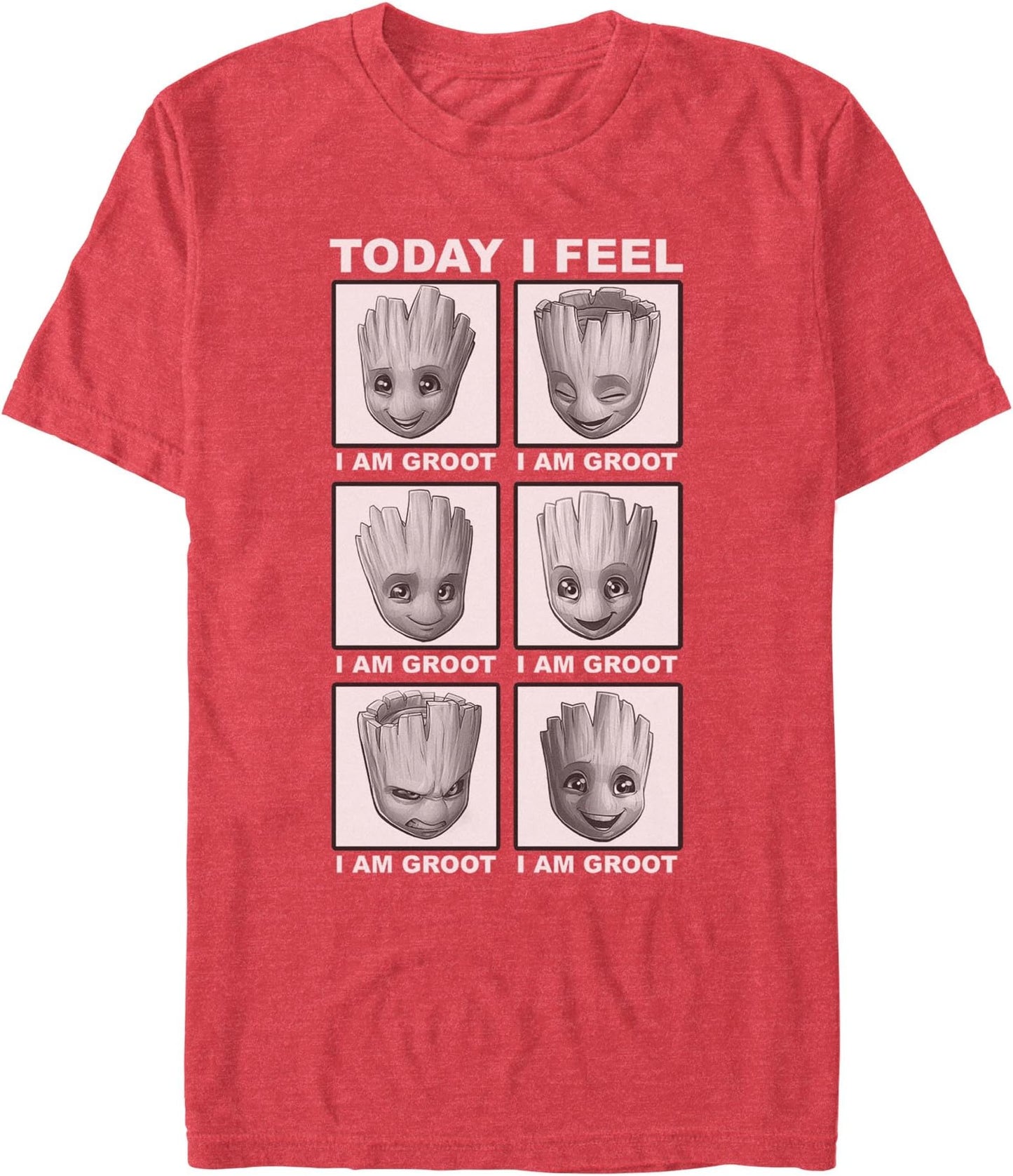 Marvel Mens Guardians of The Galaxy Groot Feelings Today I Feel Adult T-Shirt Tee