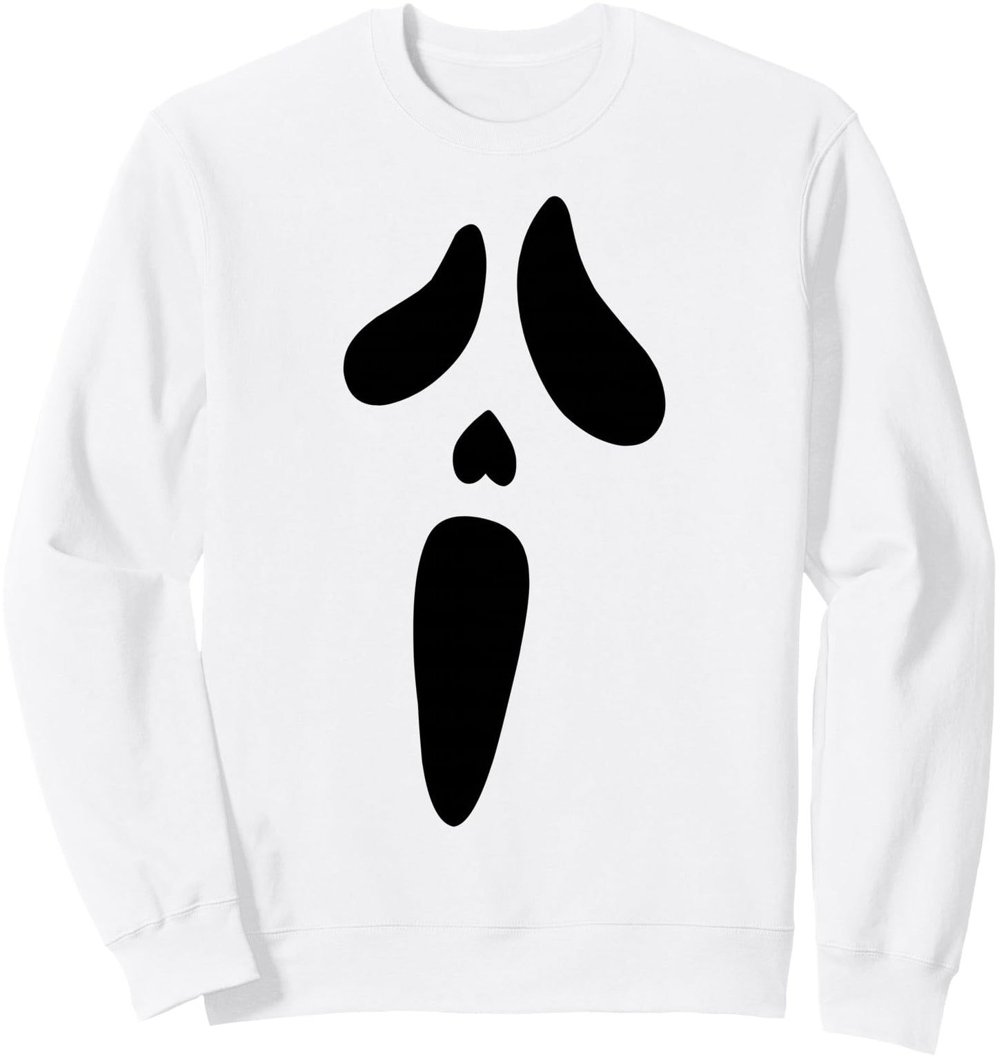 Halloween Ghost Scary Face Holiday Costume Sweatshirt