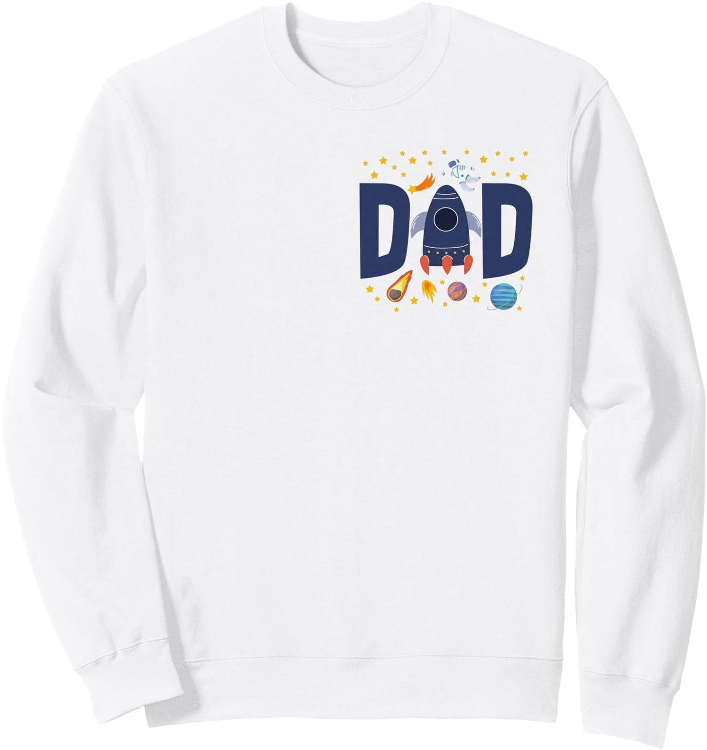 Dad of The Birthday Boy Space Astronaut 1st Birthday Family Sweatshirt