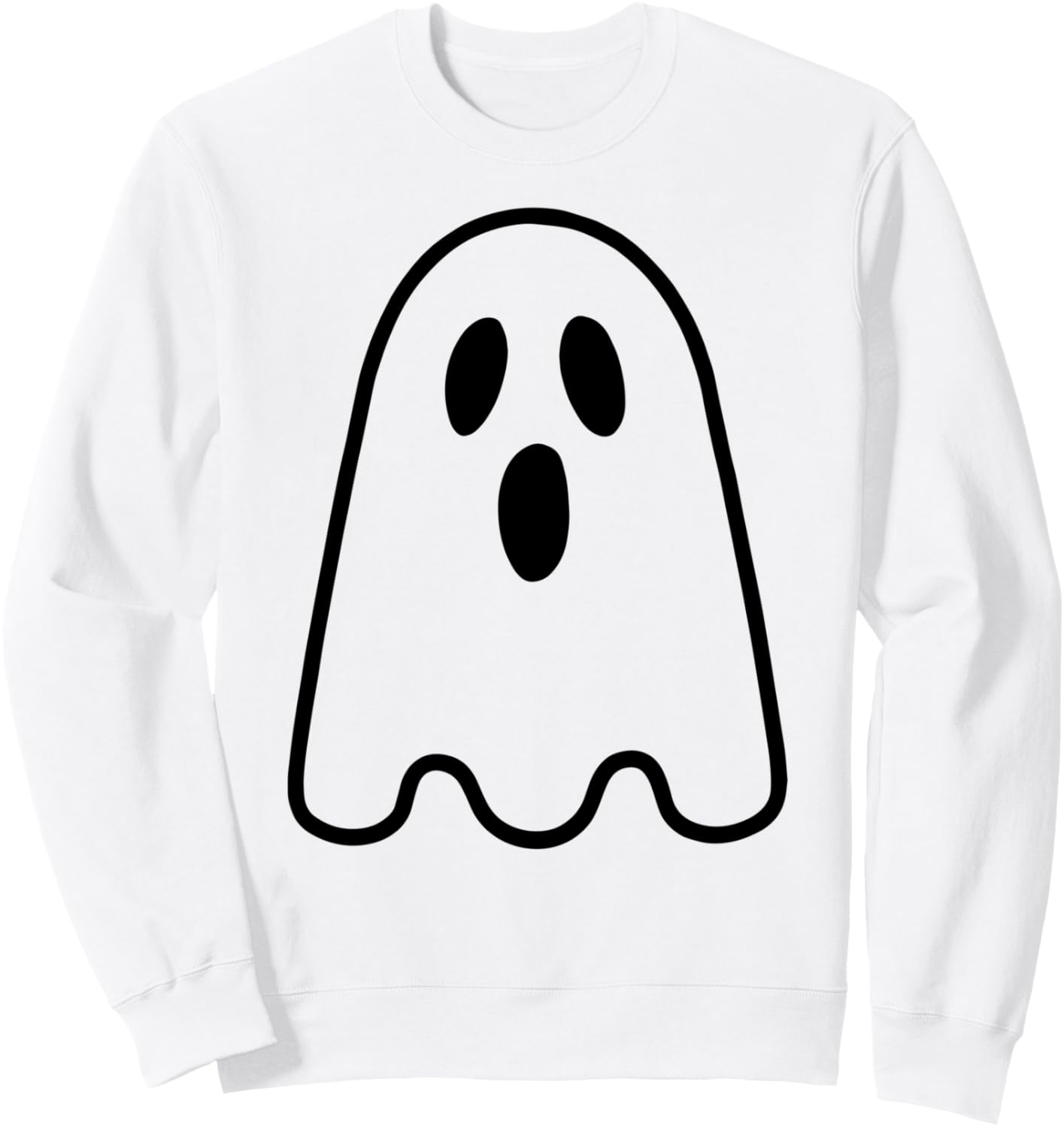 Ghost Shirt Adult Kids Men Women Silly Ghost Face Costume Sweatshirt