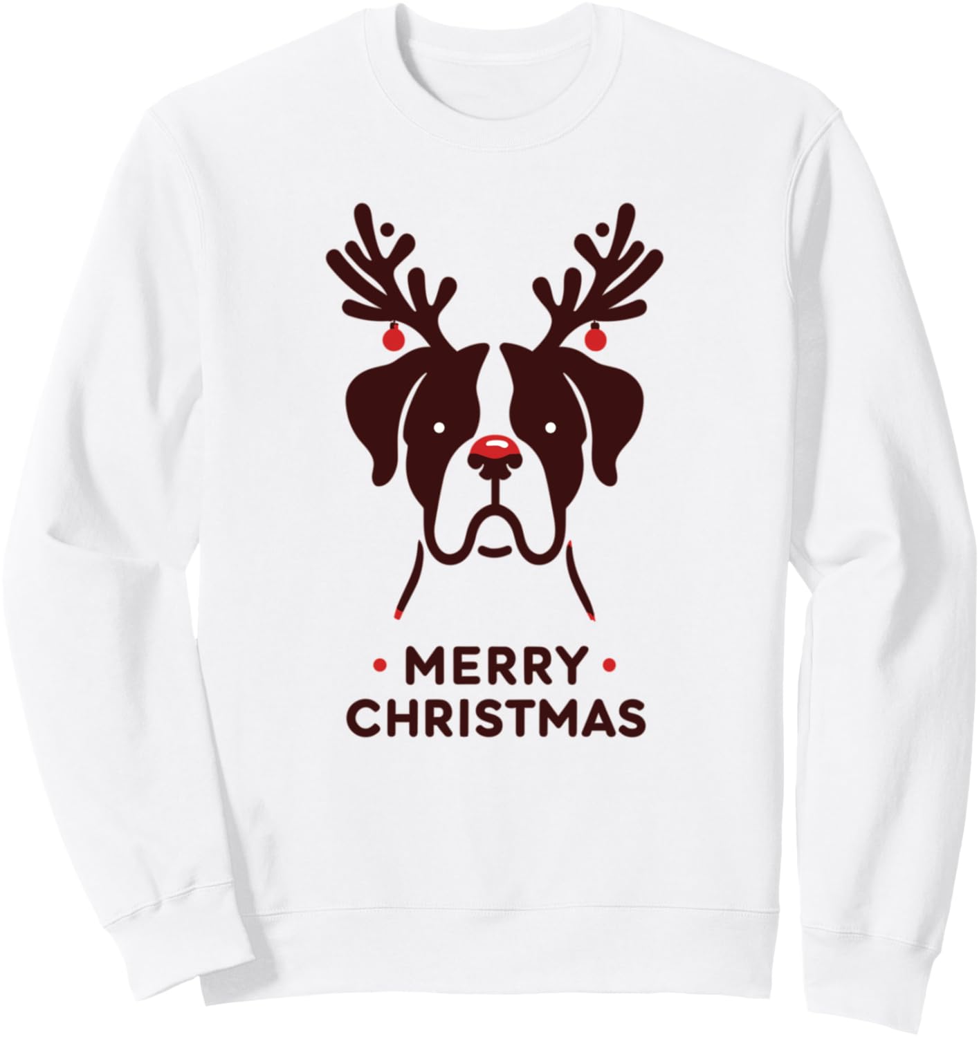 Boxer Merry Christmas Winter Dogs Christmas Sweatshirt