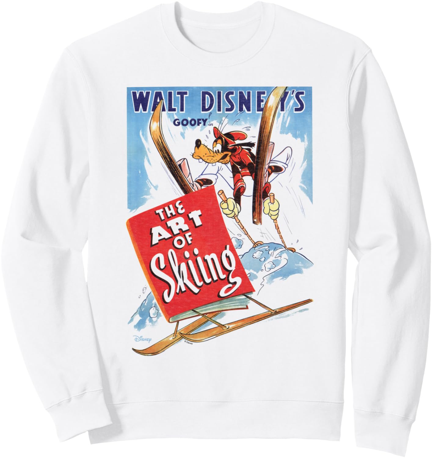 Walt Disney Goofy The Art of Skiing Design Sweatshirt