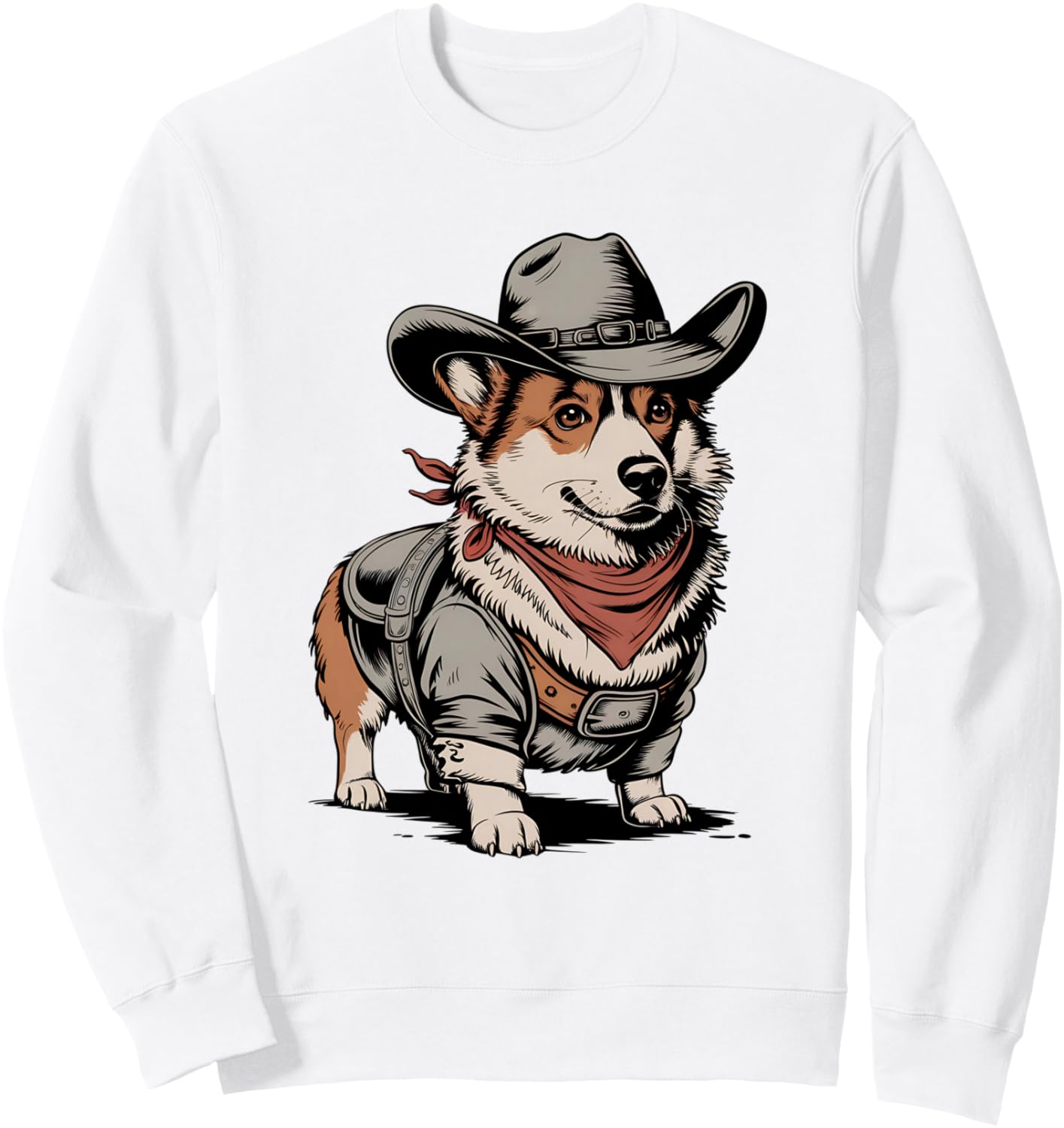Funny Corgi Cowboy Western Corgi Lover Country Corgi Sweatshirt