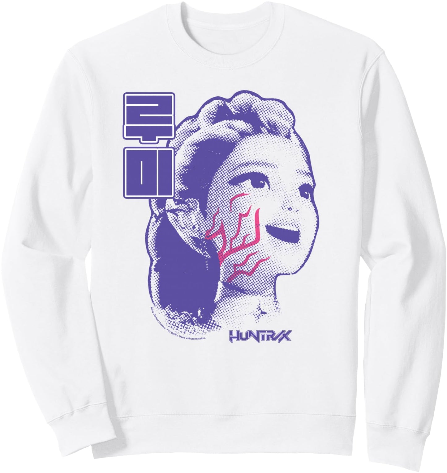 KPop Demon Hunters Halloween Huntrix Rumi Demon Markings Sweatshirt