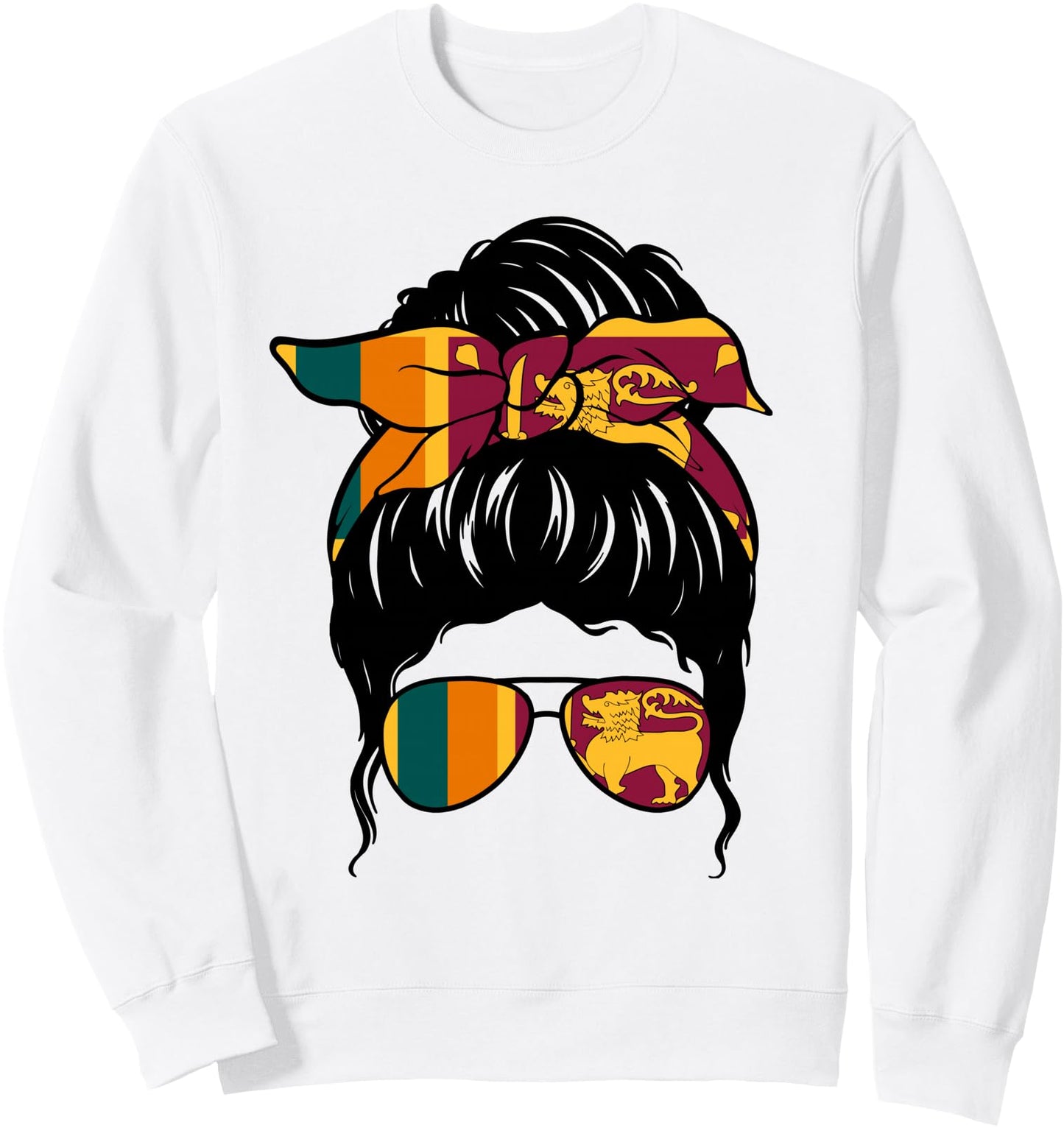 Sri Lankan Girl Sri Lanka Flag Proud Sri Lankan Woman Sweatshirt