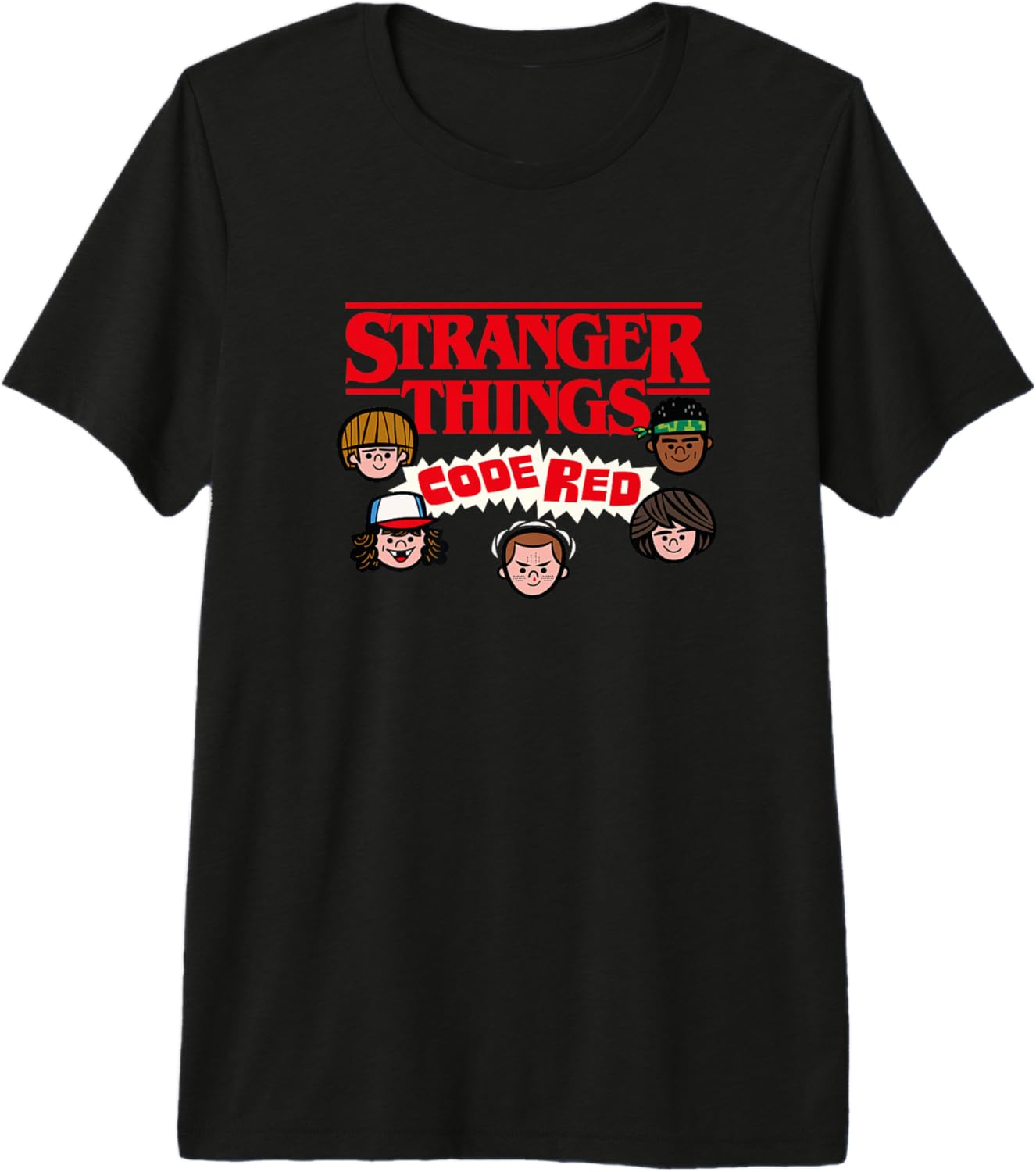 Stranger Things Code Red Vintage Chibi Party Group Icons Premium