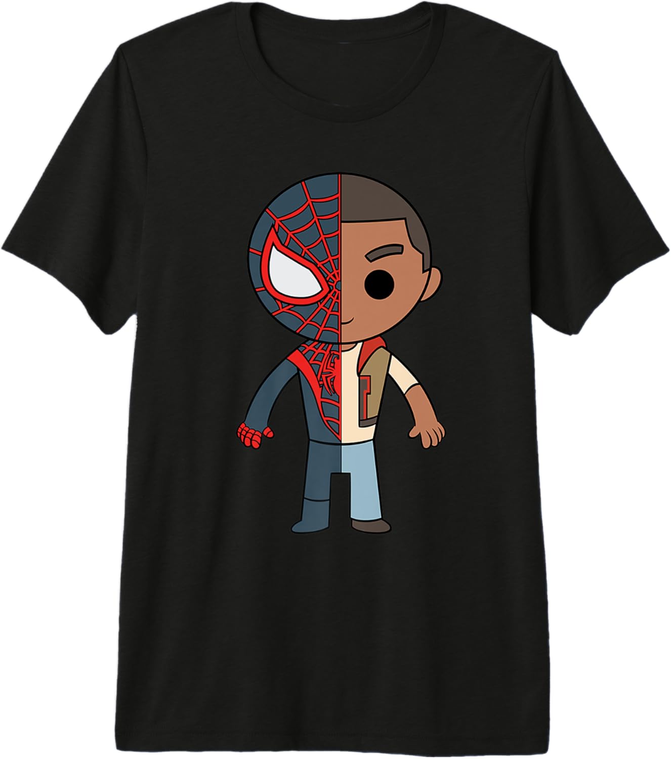 Marvel Comics Retro Classic Miles Morales Split Spidey Chibi Premium