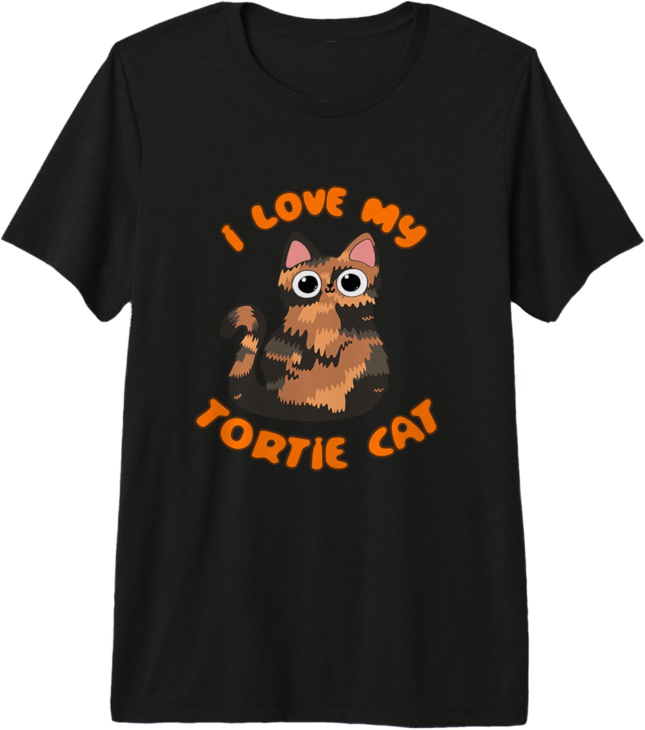 I Love My Tortie Cat Tortoiseshell Kitty Torbie Kawaii Chibi Premium