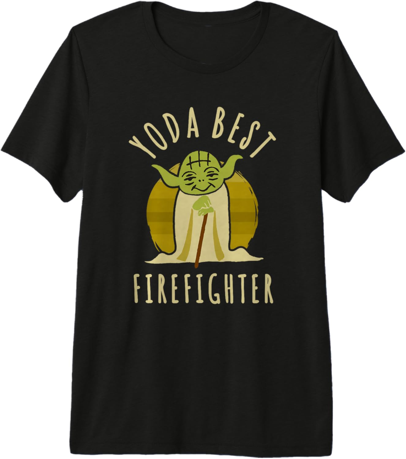 Star Wars Classic Yoda Best Firefighter Vintage Chibi Yoda Premium