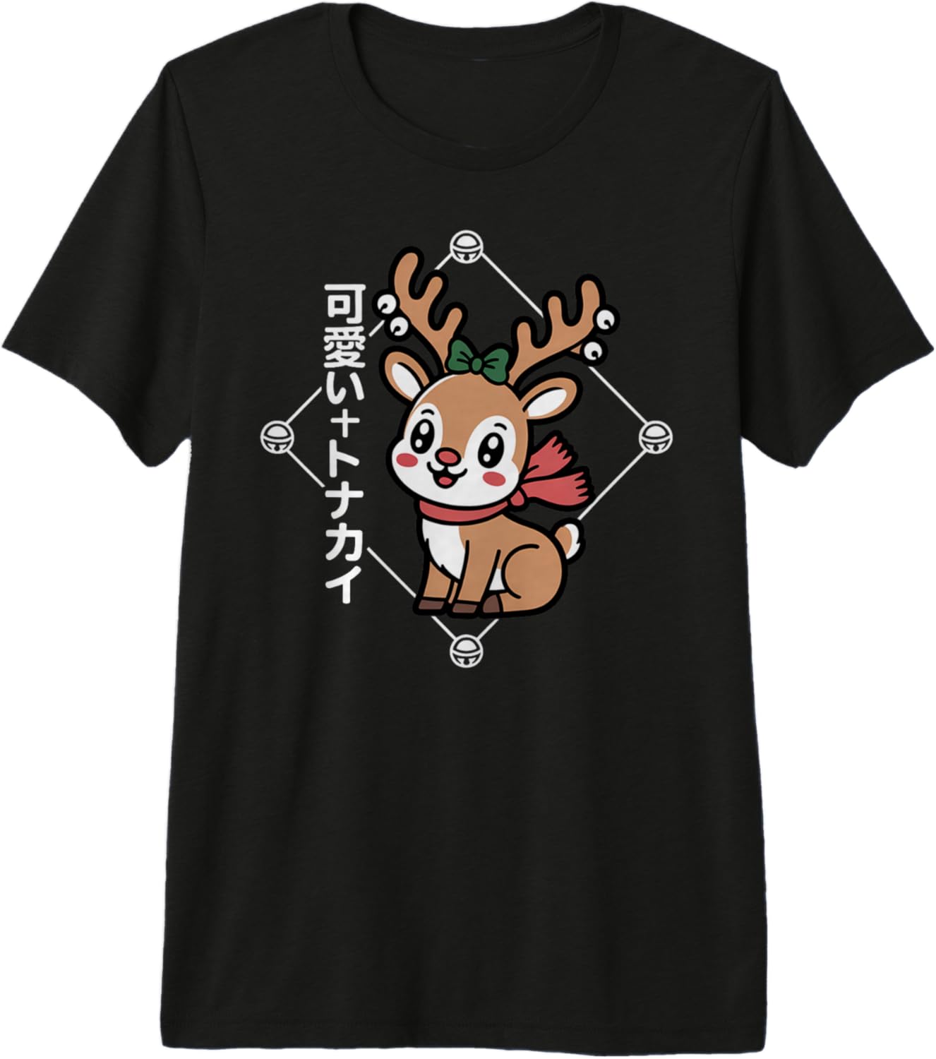 Cute Japan Kawaii Reindeer - Japanese Chibi Christmas Premium Tri-Blend