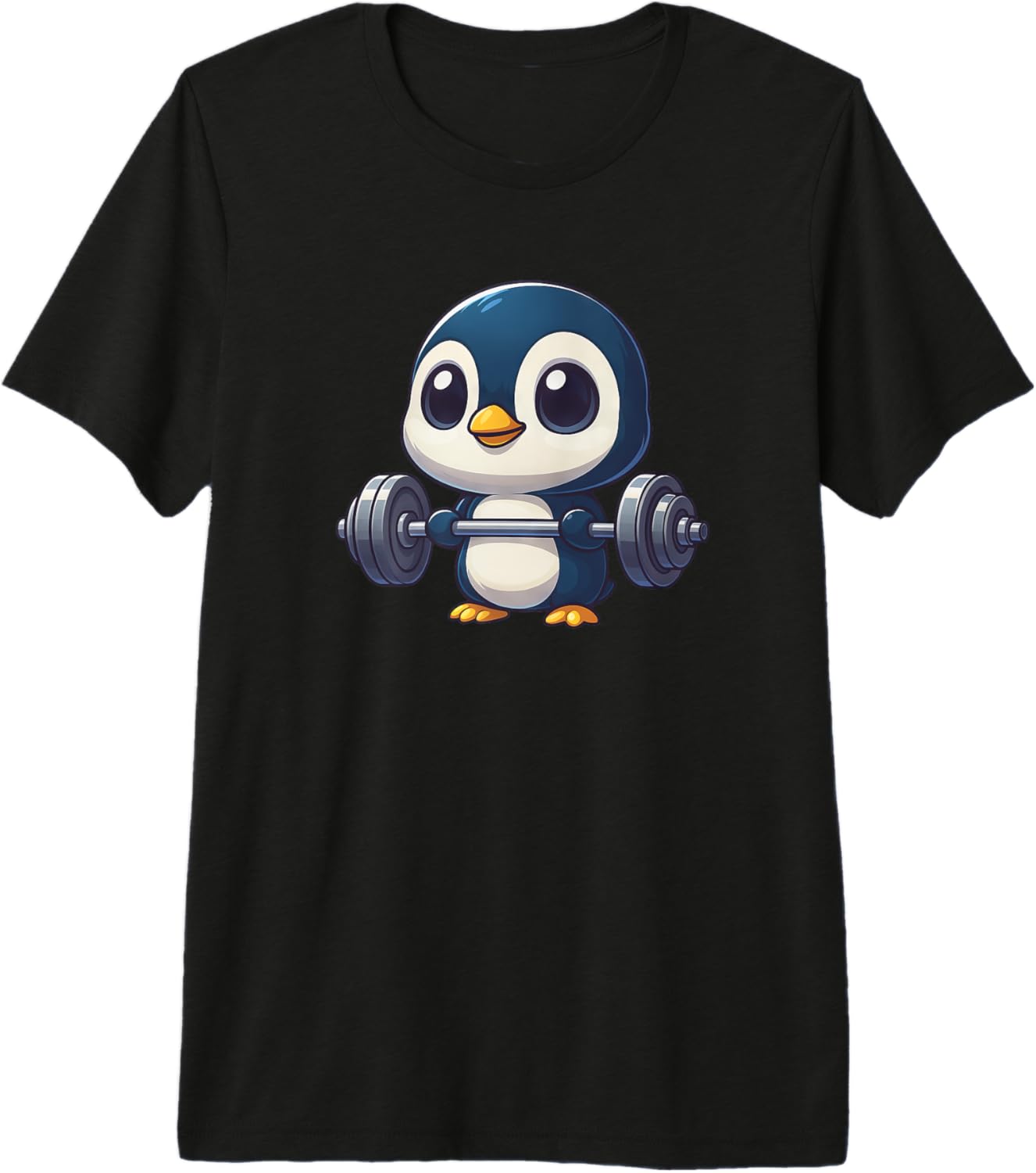 Cute Penguin Workout Chibi Weightlifting Gym Premium