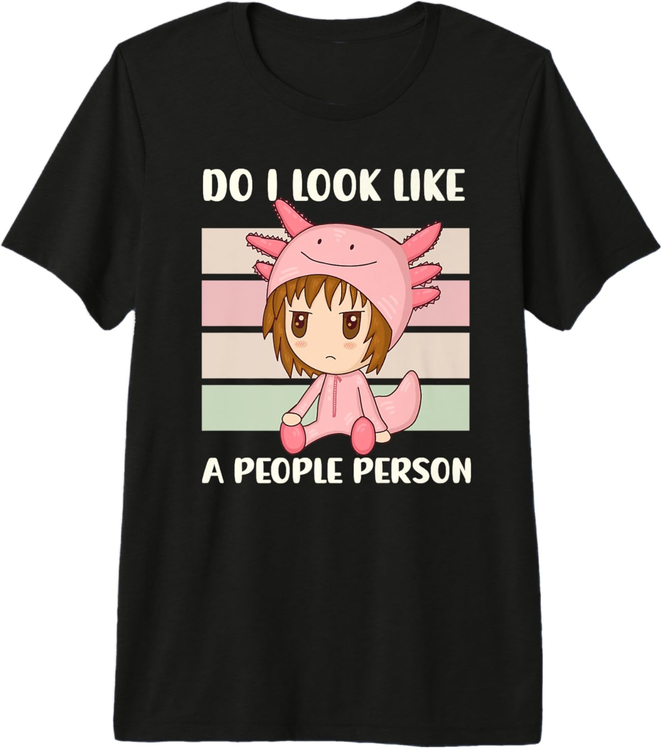 Not a People Person Antisocial Cute Grumpy Chibi Hot Pink Premium