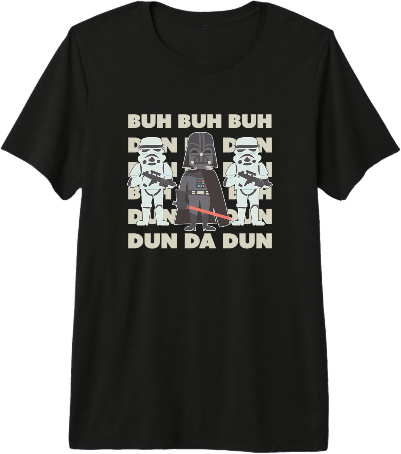 Star Wars Classic Vintage Chibi Darth Vader Stormtroopers Premium Tri-blend
