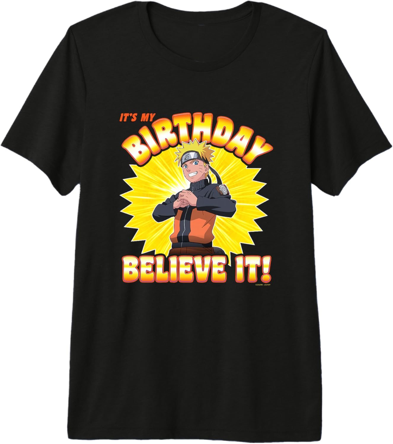 Naruto Shippuden Birthday Believe It Anime Premium Tri-blend