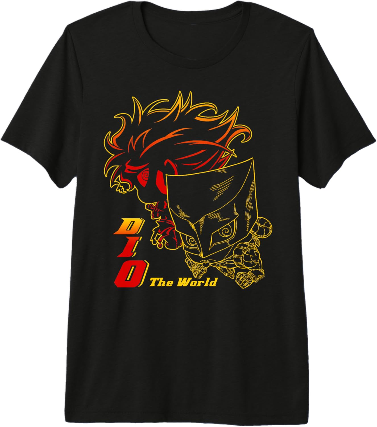 JoJo's Bizarre Adventure Part 3 DIO & The World Chibi Anime Premium Tri-blend