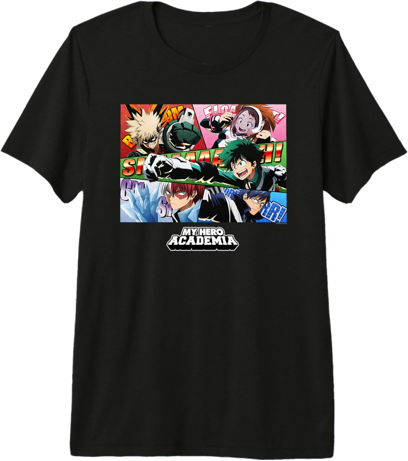 My Hero Academia Class 1-A Group Panels Anime Premium Tri-blend T-Shirt