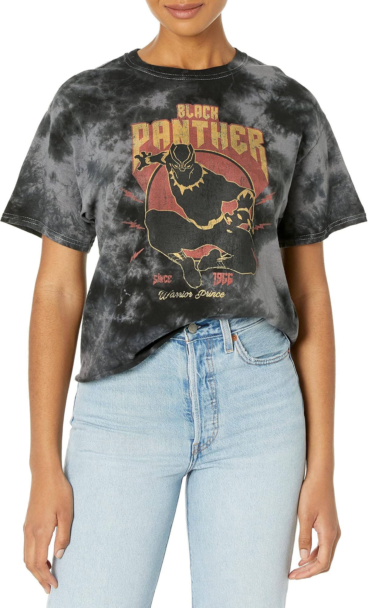 Marvel Universe Lighting Panther Women's Fast Fashion Short Sleeve Tee Shirt
