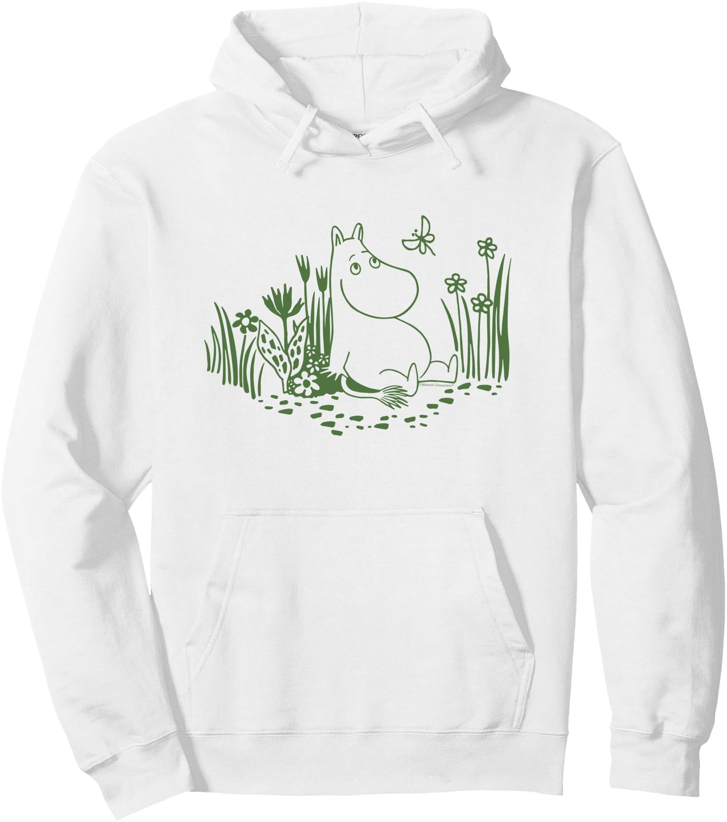 Moomin Moomintroll Relaxing In The Garden Pullover Hoodie