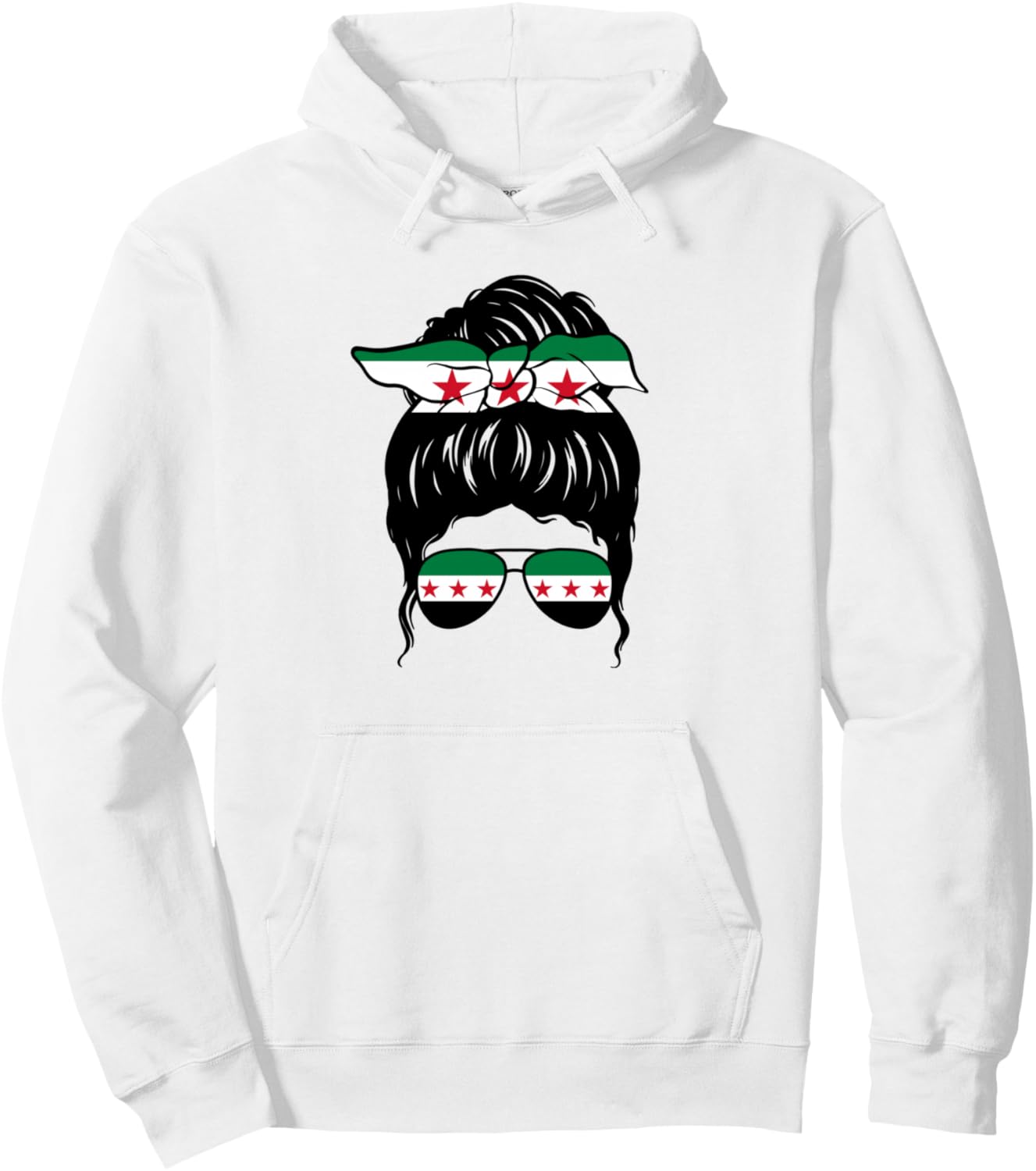Syrian Girl Syria Syrian Flag Proud Syrian Woman Pullover Hoodie