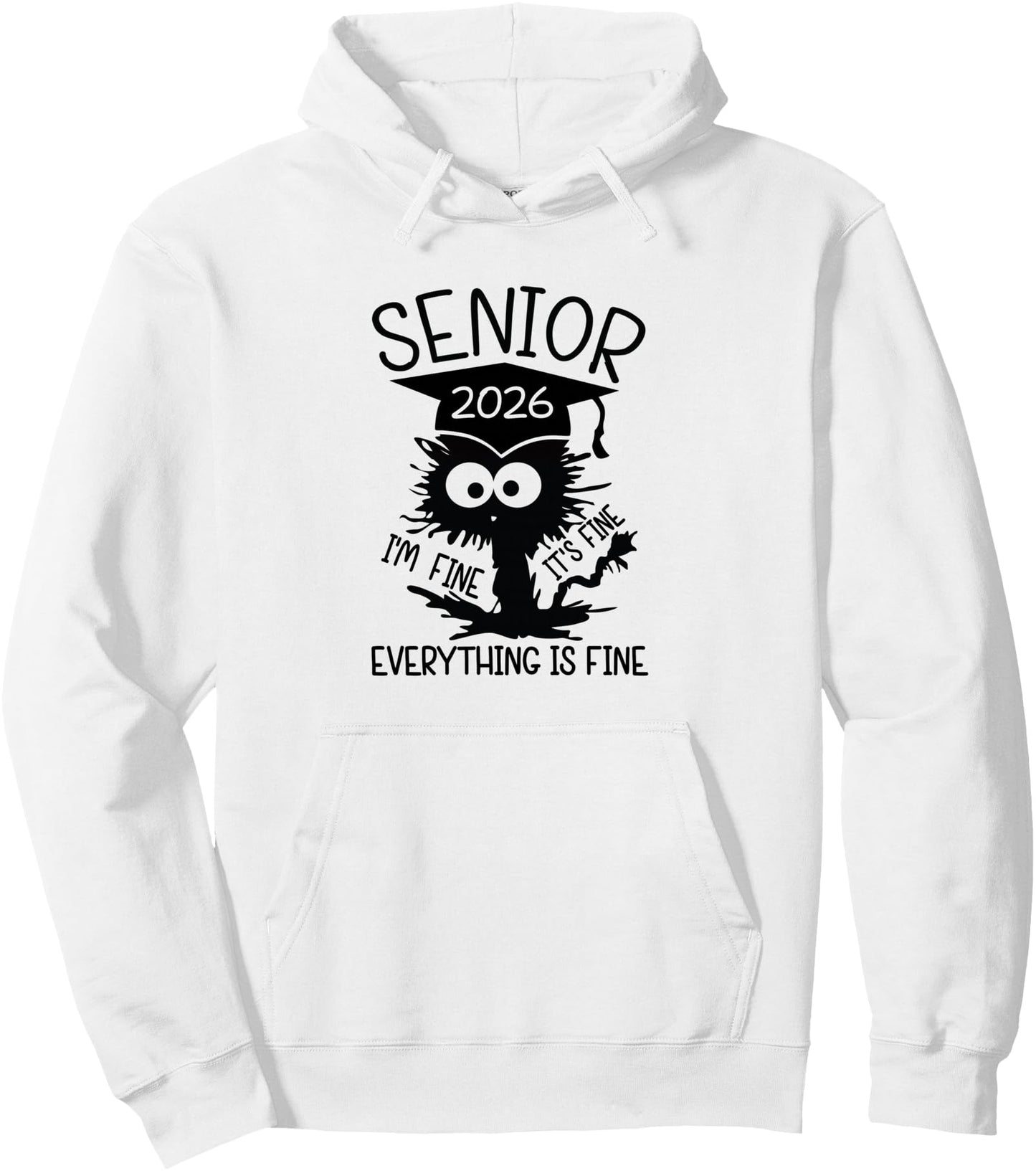 Senior 2026 High School College Graduation Year Class of 26 Pullover Hoodie