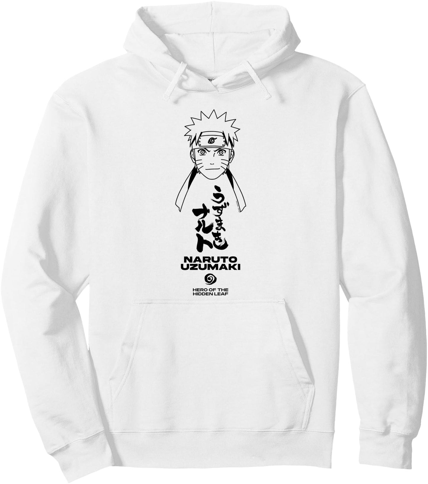 Naruto Shippuden Minimalist Naruto Uzumaki Face Anime Pullover Hoodie