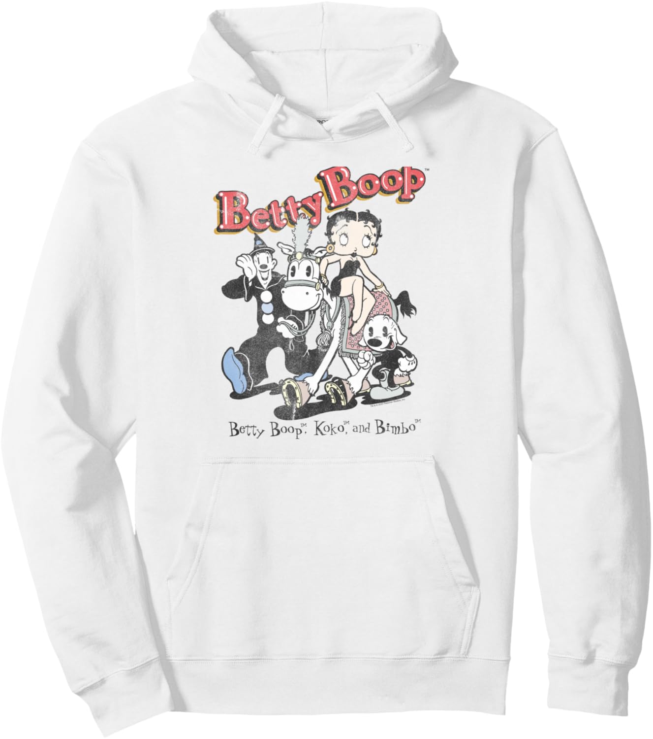 Betty Boop Vintage Betty & Friends Cute Cartoon Pullover Hoodie