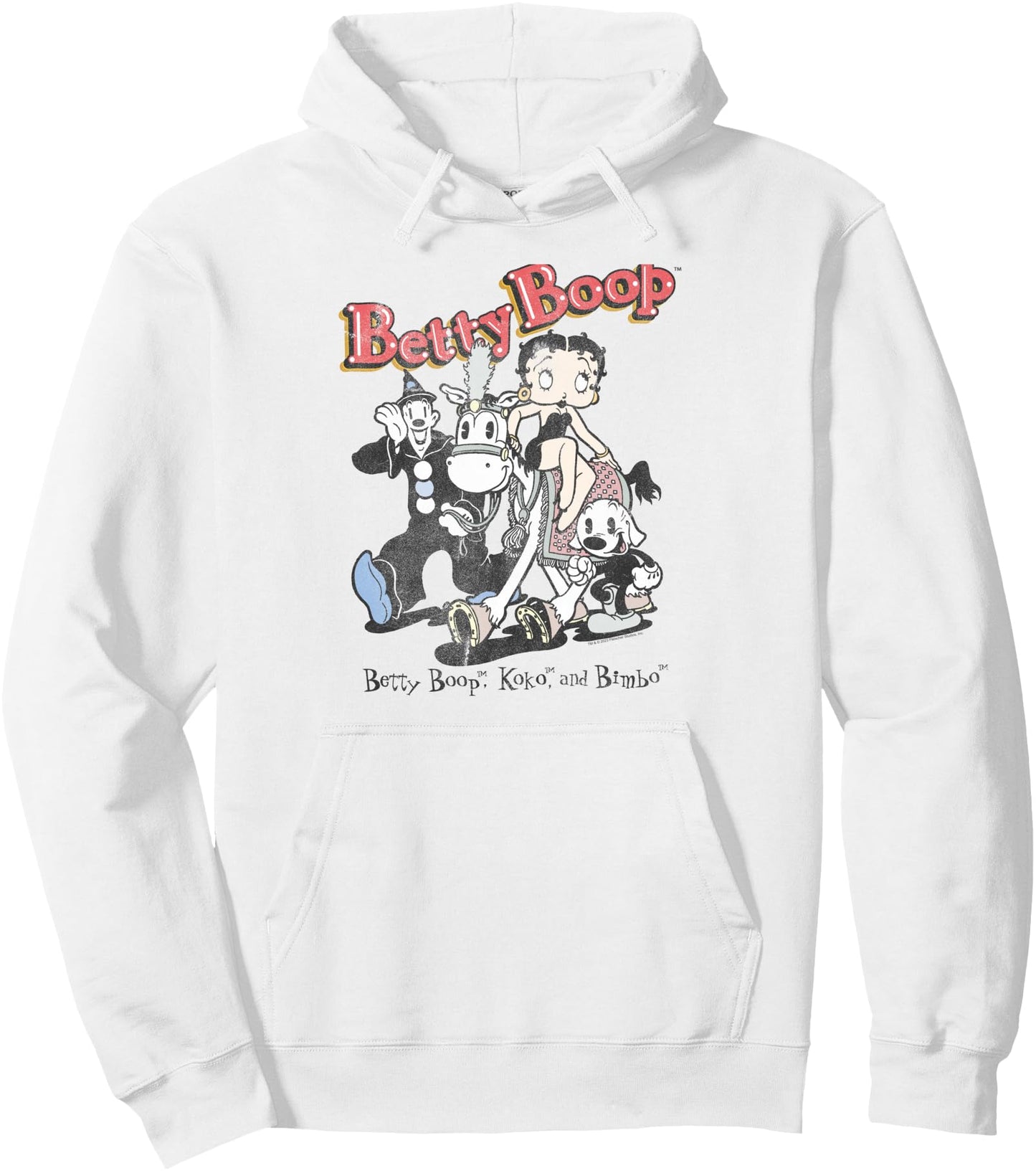 Betty Boop Vintage Betty & Friends Cute Cartoon Pullover Hoodie