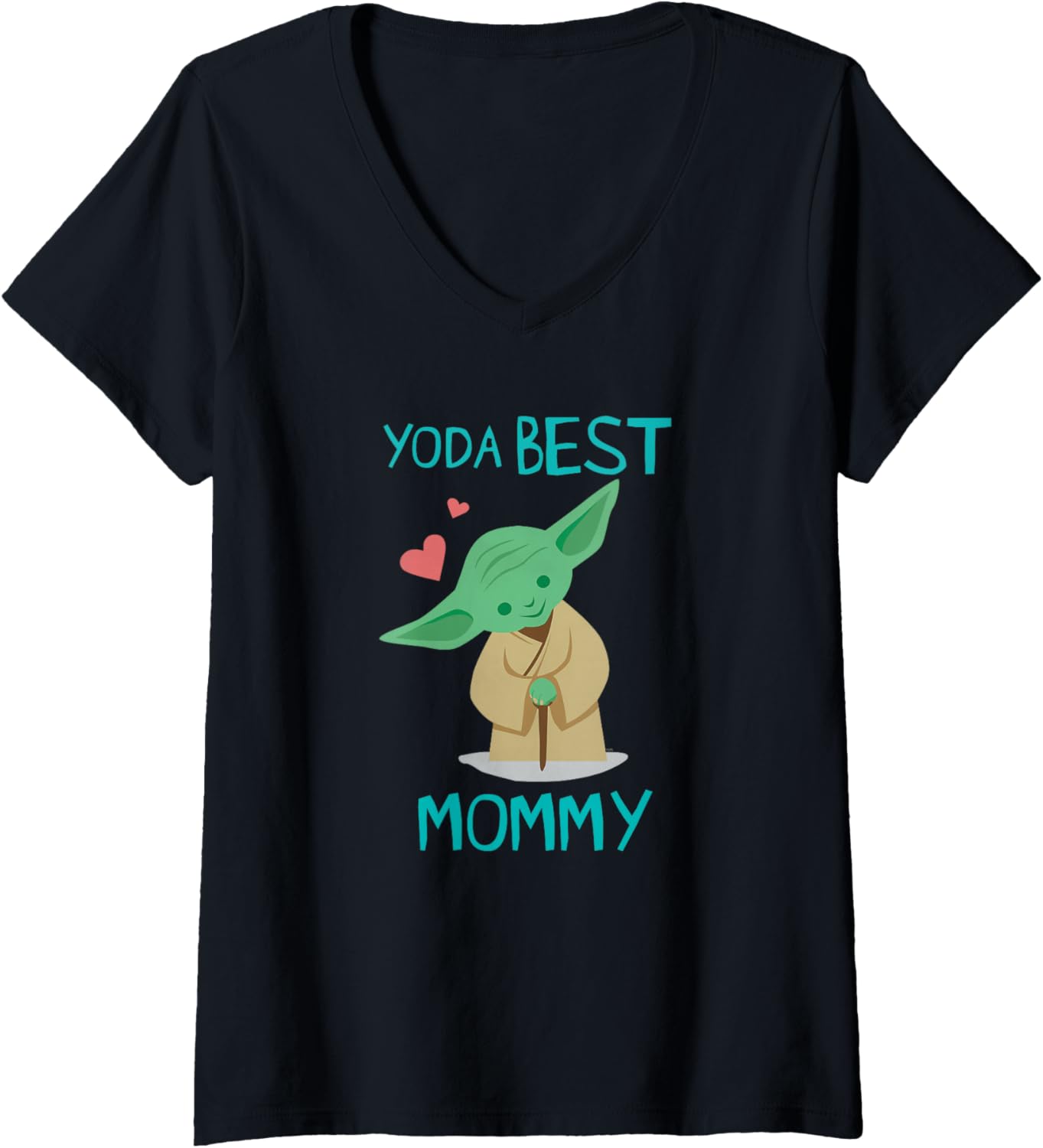 Star Wars Yoda Best Mommy Yoda Chibi Portrait Mother\u2019s Day V-Neck