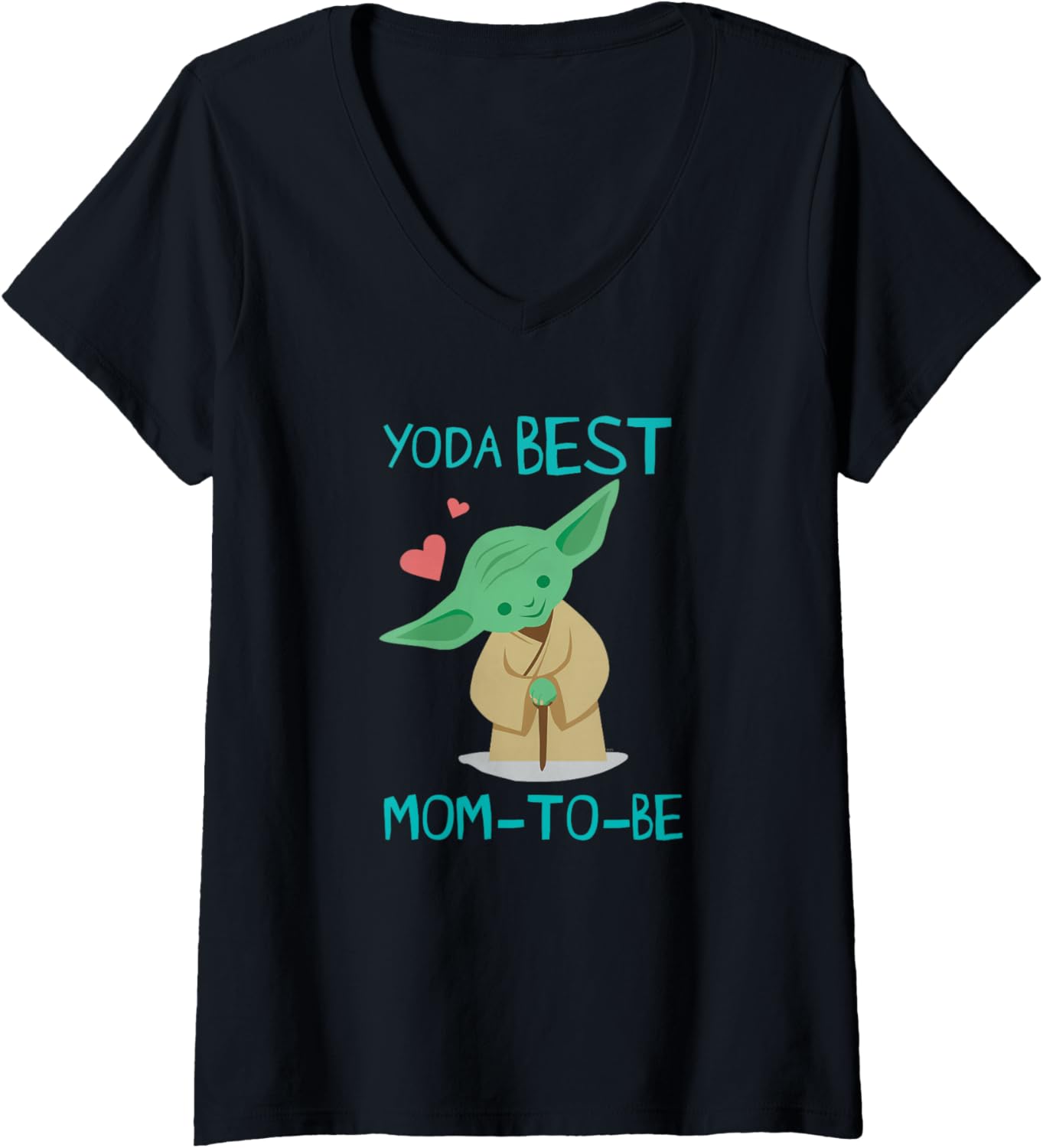 Star Wars Yoda Best Mom-to-Be Chibi Portrait Mother\u2019s Day V-Neck